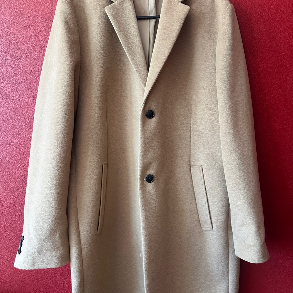 Topman Beige Trench Coat